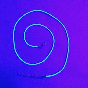🏖Blacklight Activated! Cord Necklace Clasp Adjustable Braided Rope 1.5 mm Green